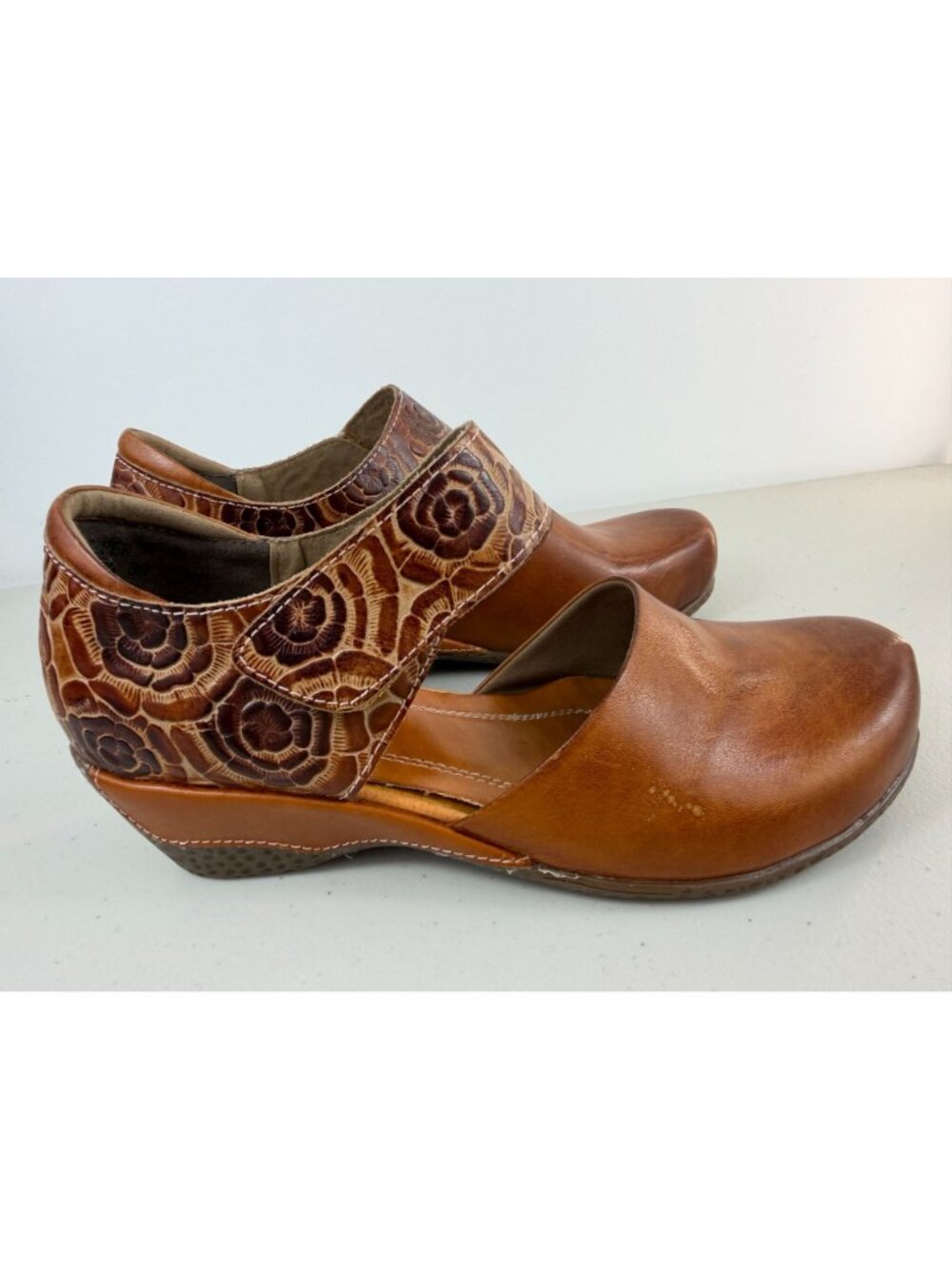 L'Artiste by spring step gloss pansy camel colorway women's size 8.5 - Picture 4 of 10